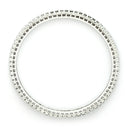 Rhodium Plated Small White American Diamond Studded Bangles