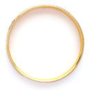 Gold Plated Dual Toned Engraved Texture Kada For Men