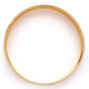 Gold Plated Dual Toned Engraved Texture Kada For Men