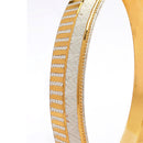 Gold Plated White Luxury Kada