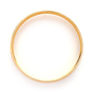 Gold Plated Dual Toned Engraved Texture Kada For Men