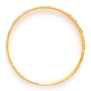 Gold Plated Traditional Contemproray Butterfly Engraved Bangles Set Of 2