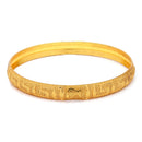 Gold Plated Traditional Contemporary Fish Design Engraved  Bangles Set Of 2|B