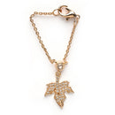Rose Gold Plated Stylish White American Diamond Contemporary Watch Charms