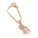 Rose Gold Plated CZ Studded Cute Designer Stylish Bracelet Charms for Women