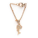 Rose Gold Plated Stylish White American Diamond Contemporary Watch Charms