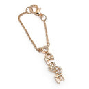Rose Gold Plated Stylish White American Diamond Contemporary Watch Charms