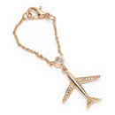 Rose Gold Plated Cubic Zirconia Studded Adjustable Watch Charm