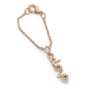 Rose Gold Plated Stylish White American Diamond Contemporary Watch Charms