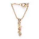 Rose Gold Plated Stylish White American Diamond Contemporary Watch Charms