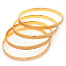 Gold Plated Dual Toned Traditional Contemporary Design Bangles Set Of 4