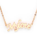 Rose Gold Plated with Stylish Design Stainless Steel Pendent Set