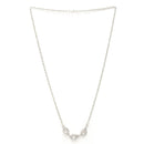 Rhodium Plated with Beautiful Tear Drop Shape Pendant