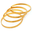 Gold Plated Traditional Engraved Design Bangles Set Of 4