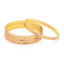 Gold Plated Traditional Engraved Design Bangles Set Of 4