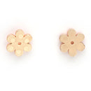 Rose Gold Plated with Circular & Floral design Stainless Steel Pendent Set