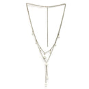 Oxidized Pearl 2 Layered Necklace Set