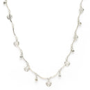 Rhodium Plated with Heart Shaped & White Cubic Zirconia Studded Jewellery Set