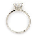 Rhodium Plated Silver Toned White American Diamond Studded Adjustable Ring