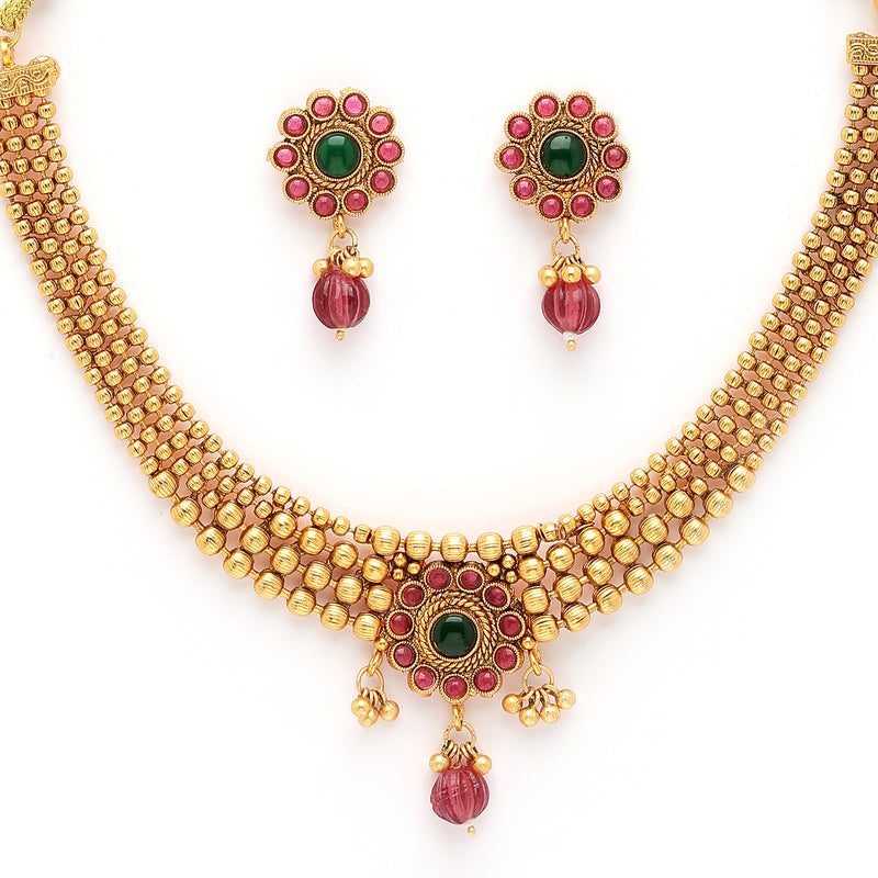 Gold Plated Classic Jewellery Set