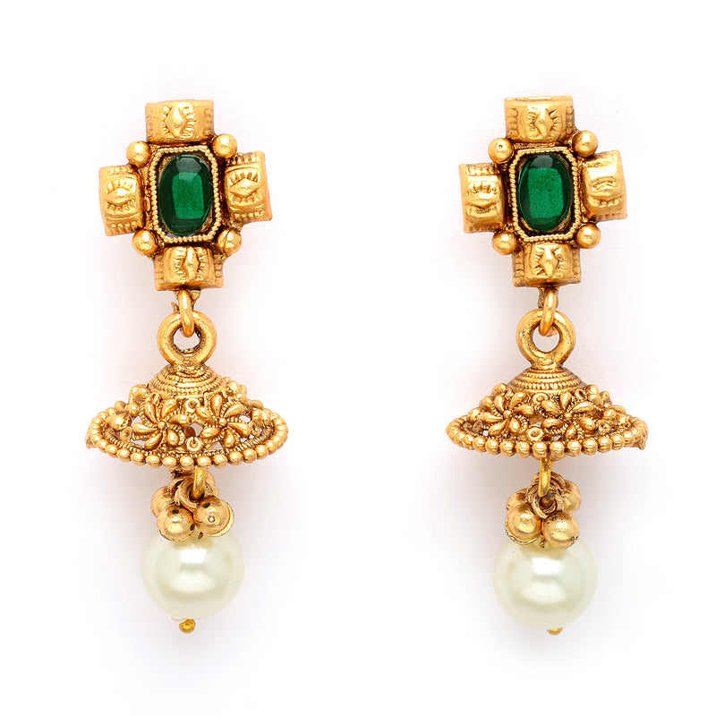 Gold Plated  Motif Design Jewellery Set