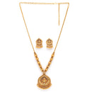 Gold Plated with Royal Peacock Design Jewellery Set