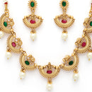 Gold Plated Elephant Motif Design Jewellery Set