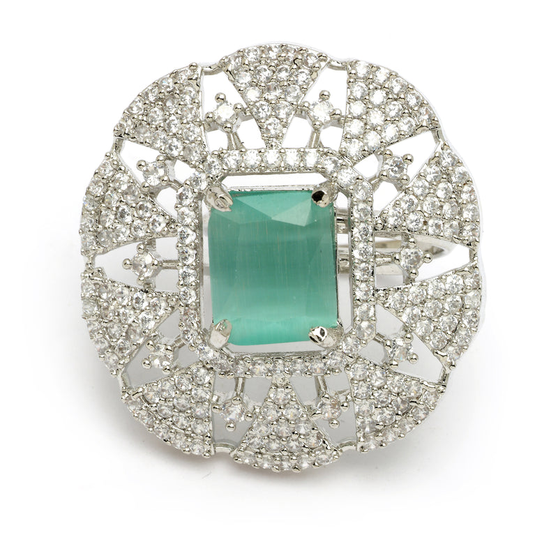 Kiara Advani Inspired Wedding Jewellery Set - SEA GREEN