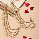 Gold Plated Pearl Ear Chain Attachment for Earrings