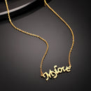 Gold Plated with Stylish Design Stainless Steel Pendent Set
