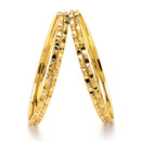 Gold Plated Set Of 4 Traditional Classic Bangle Set