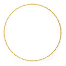 Gold Plated Set Of 2 Traditional Classic Textured Bangle Set