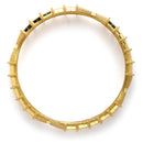 Gold Plated Set Of 2 Traditional Classic Textured Designer Bangle Set