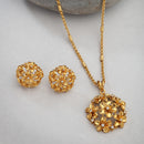 Gold Plated Traditional Pendent Set for Woman