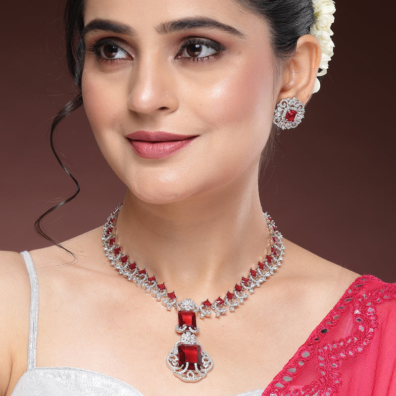 Nita Ambani-Inspired Jewelry Set – Stunning RED