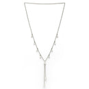 Oxidized  Small Leaf Design Pearl Necklace Set