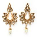 Gold Plated with Traditional Maharani Haar Necklace with Earrings