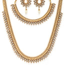 Gold Plated with Traditional Maharani Haar Necklace with Earrings