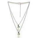 Oxidized Plated with Leaf & Pearl Design Set of 2 Pendants