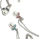 Oxidized Plated with Leaf & Pearl Design Set of 3 Pendants