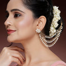 Gold Plated Pearl Ear Chain Attachment for Earrings
