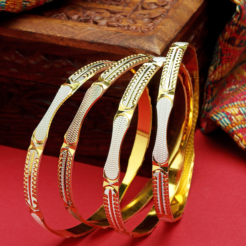 Traditional Dual Toned Set Of 2 Stylish Bangle Set
