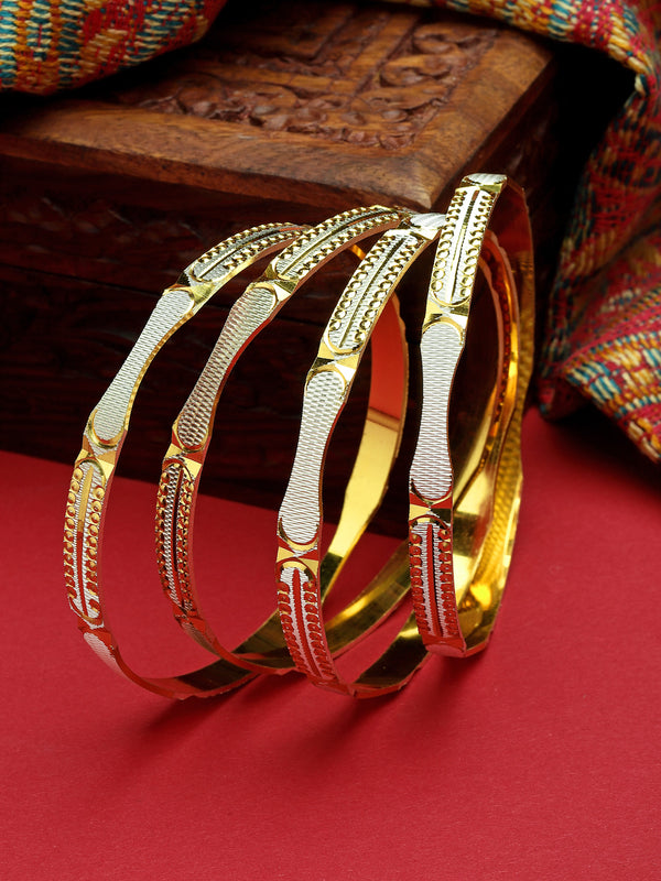 Traditional Dual Toned Set Of 2 Stylish Bangle Set