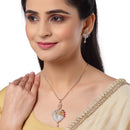 Alloy Gold Plated Stylish Pendent Set For Woman