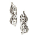 Oxidized White Cubic Zirconia Studded Combo - Necklace, Earrings, Bangles