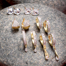 Gold-Toned Classic Drop Earrings