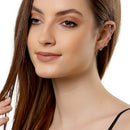 Gold Plated White Cubic Zirconia Studded Ear Cuffs