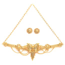 Gold-plated Butterfly Intricated Detail Choker Jewellary Set