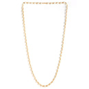 Pack Of 2 Red & White Pearls Gold-Plated Chain Combo