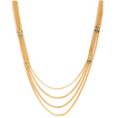 Gold-Plated Floral Intricate Textured Jewellery Set Combo